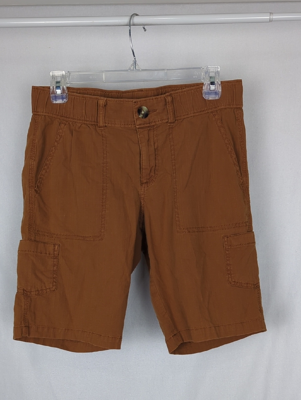 SONOMA Women's Brown Cotton Cargo Style Bermuda Shorts